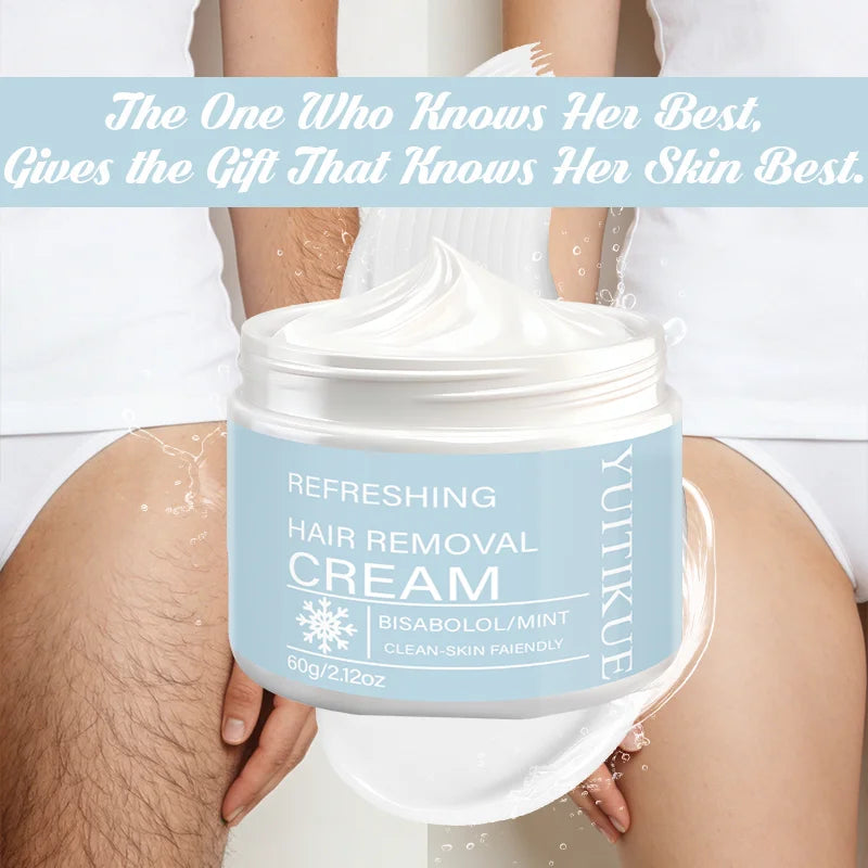 YUITIKUE Mint Hair Removal Cream – Pain-Free, Men & Women Hair Removal Cream Zpaxo