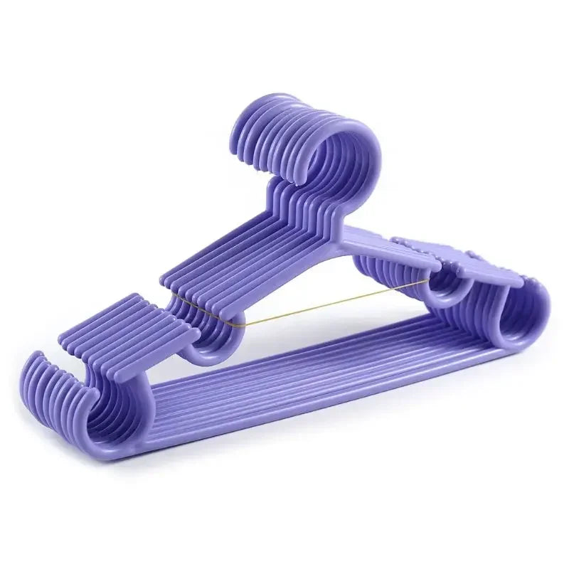 5-20Pcs Baby Hangers for Plastic Candy Colored Children's Clothes Hanger -Safe and Durable Can Be Used As Toddler or Baby Hanger Zpaxo for Purple 5pcs