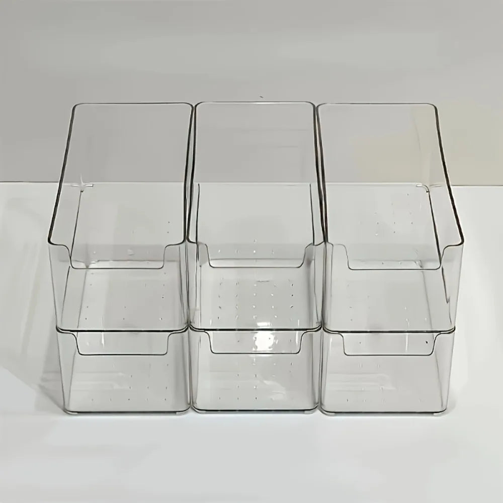 Transparent Multifunctional Storage Box Durable Clear Organizer Desk