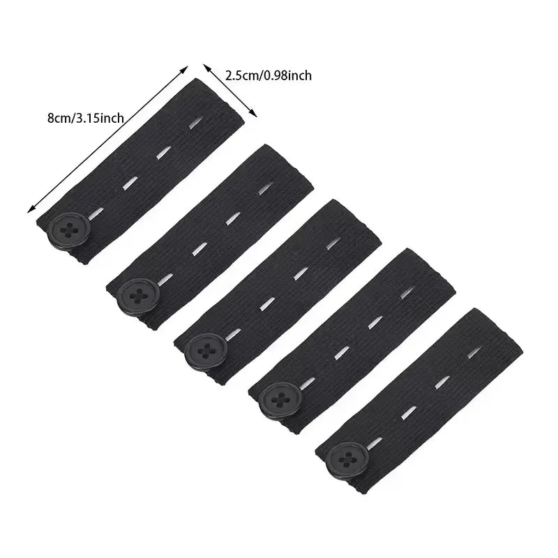 Pant Extender Belt Unisex Waist Band Tight Trousers Jeans Skirts Maternity Button Hooks Garment DIY Sewing Supplies Zpaxo