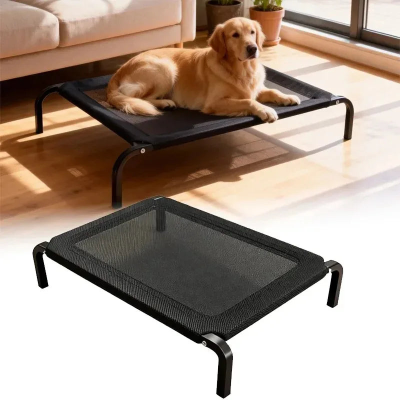 Foldable Elevated Dog Bed with Canopy – All Sizes & Seasons