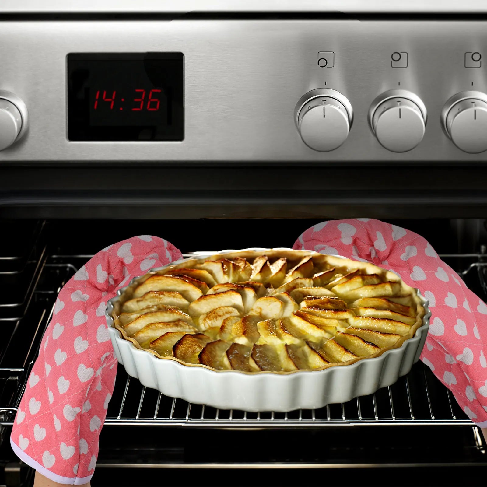 Thickened Cotton Oven Mitts Baking Gloves Microwave Kitchen Cooking