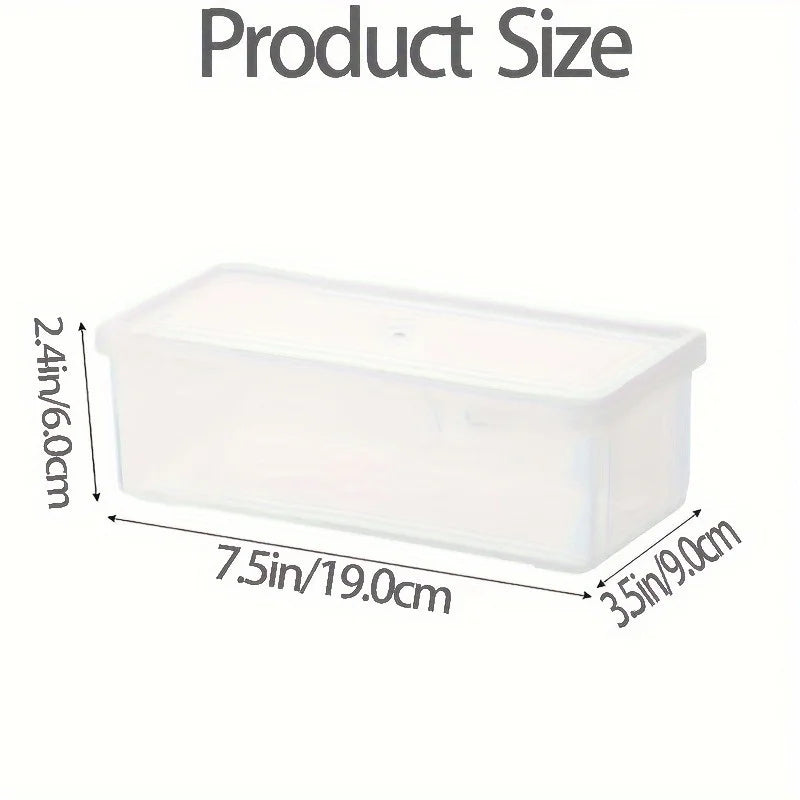 Clear Hinged Lid Storage Boxes Large Plastic Organizer Makeup Brushes