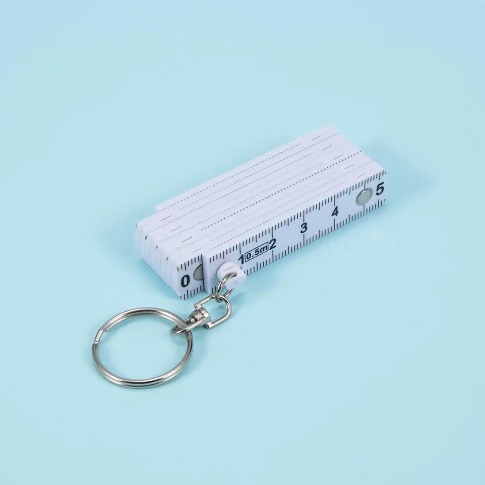 Plastic Ruler Tape Fold Folding Measure Carpenter Measuring Tool Key Zpaxo