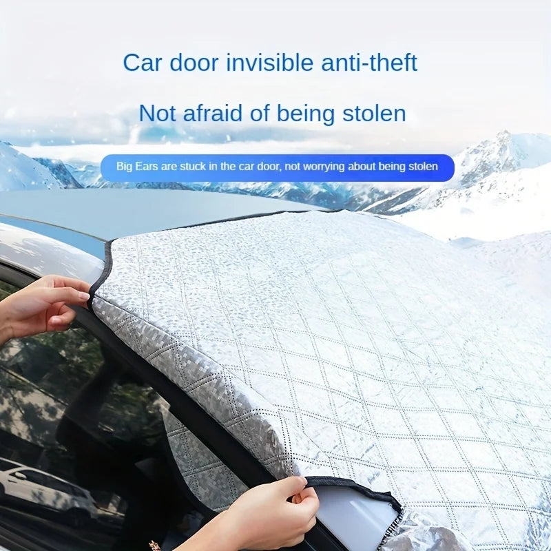 Heavy Duty Car Windshield Snow Cover All Weather Protection Blocks