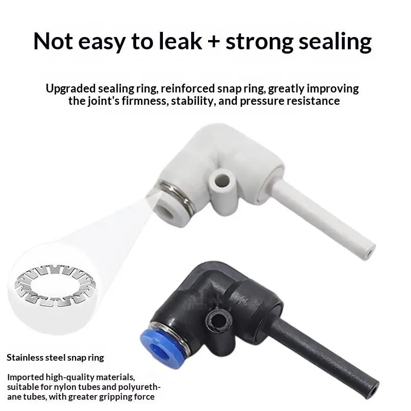 PLJ Pneumatic Quick-Connect Reducing Fittings 4–10mm | 2/10 Pack Pneumatic Fitting Zpaxo