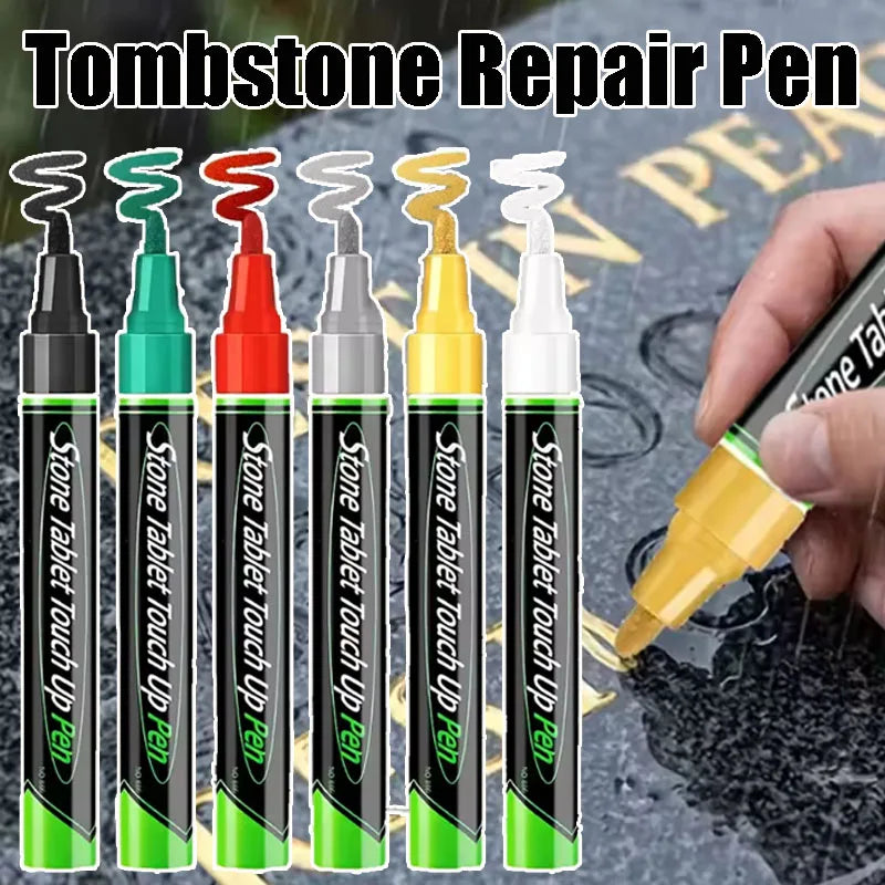 Tombstone Touch-up Pen Stone Metal Rubber Multi-surface Repair Tool