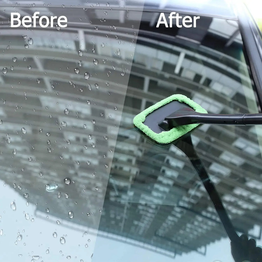 Car Window Cleaning Brush Windshield Washing Tool Long Handle Wiper