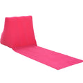 Inflatable Travel Mattress Foldable Soft Beach Mat Air Bed Chair Seat Camping Beaching Leisure Lounger Back Pillow Cushion Zpaxo Red