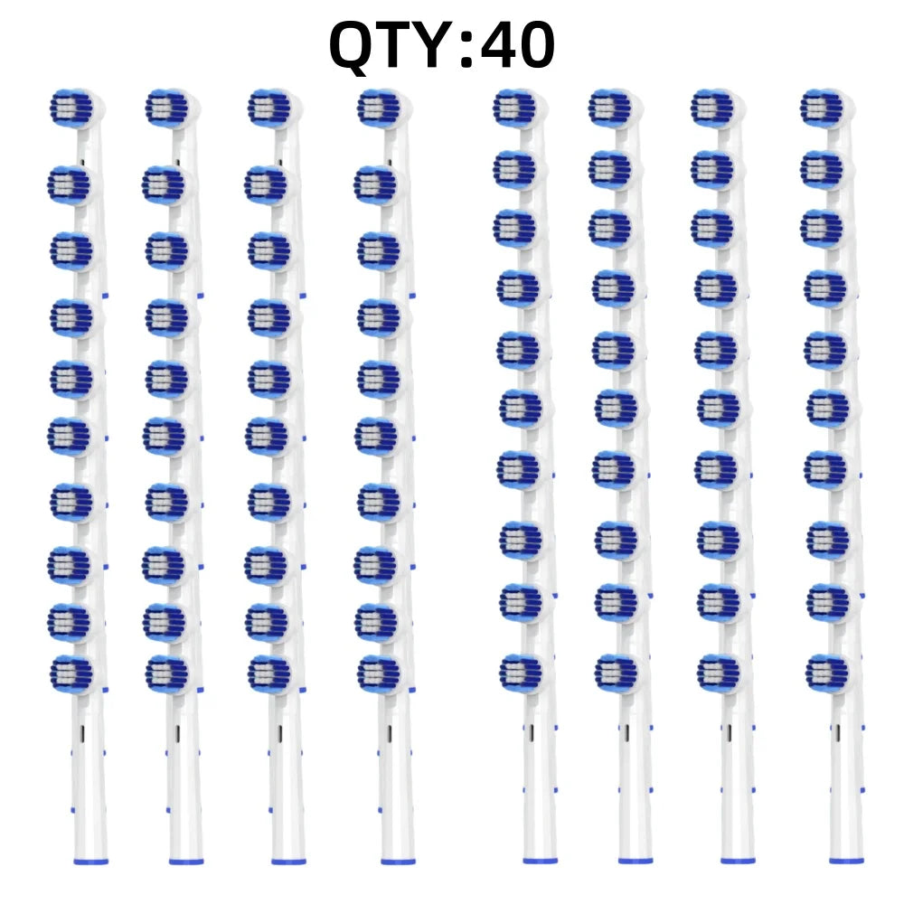 4/8/16/40/80pcs Set Electric Toothbrush Head Replacement For Oral B Sensitive Brush Alternative Heads D25 D30 D32 D18 YM-EB17 Zpaxo YMEB20-40pcs