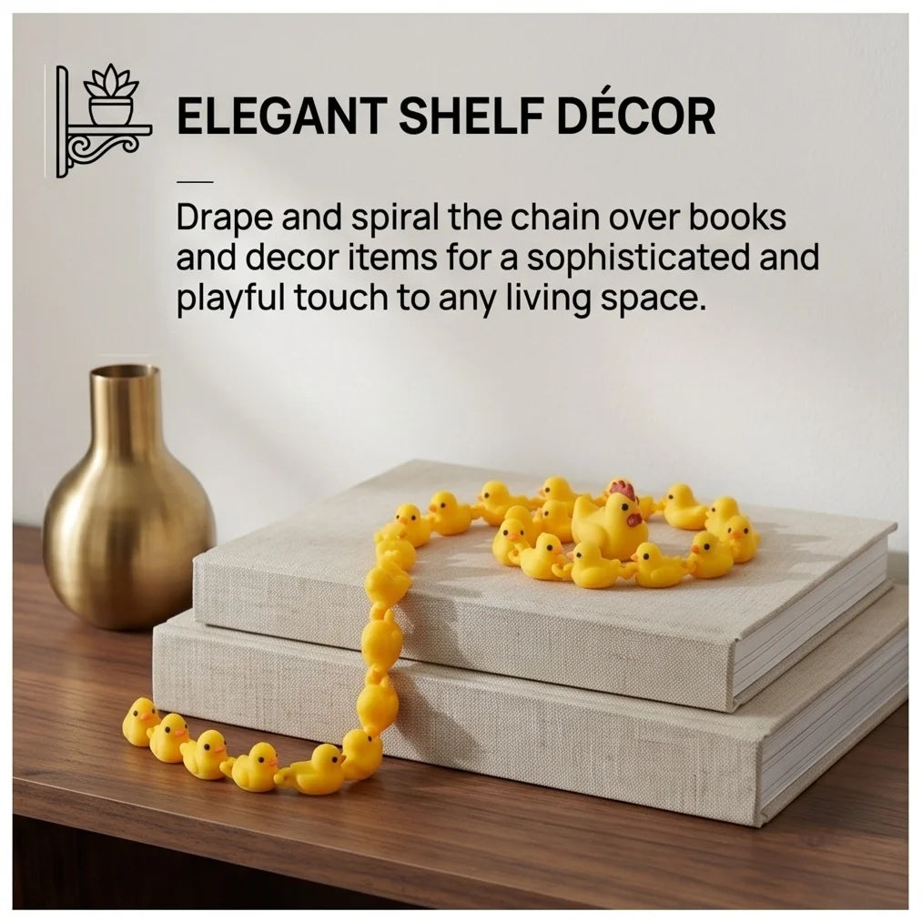Funny Articulated Hen Chicks Chain 3D Printed Fidget Sensory Desk