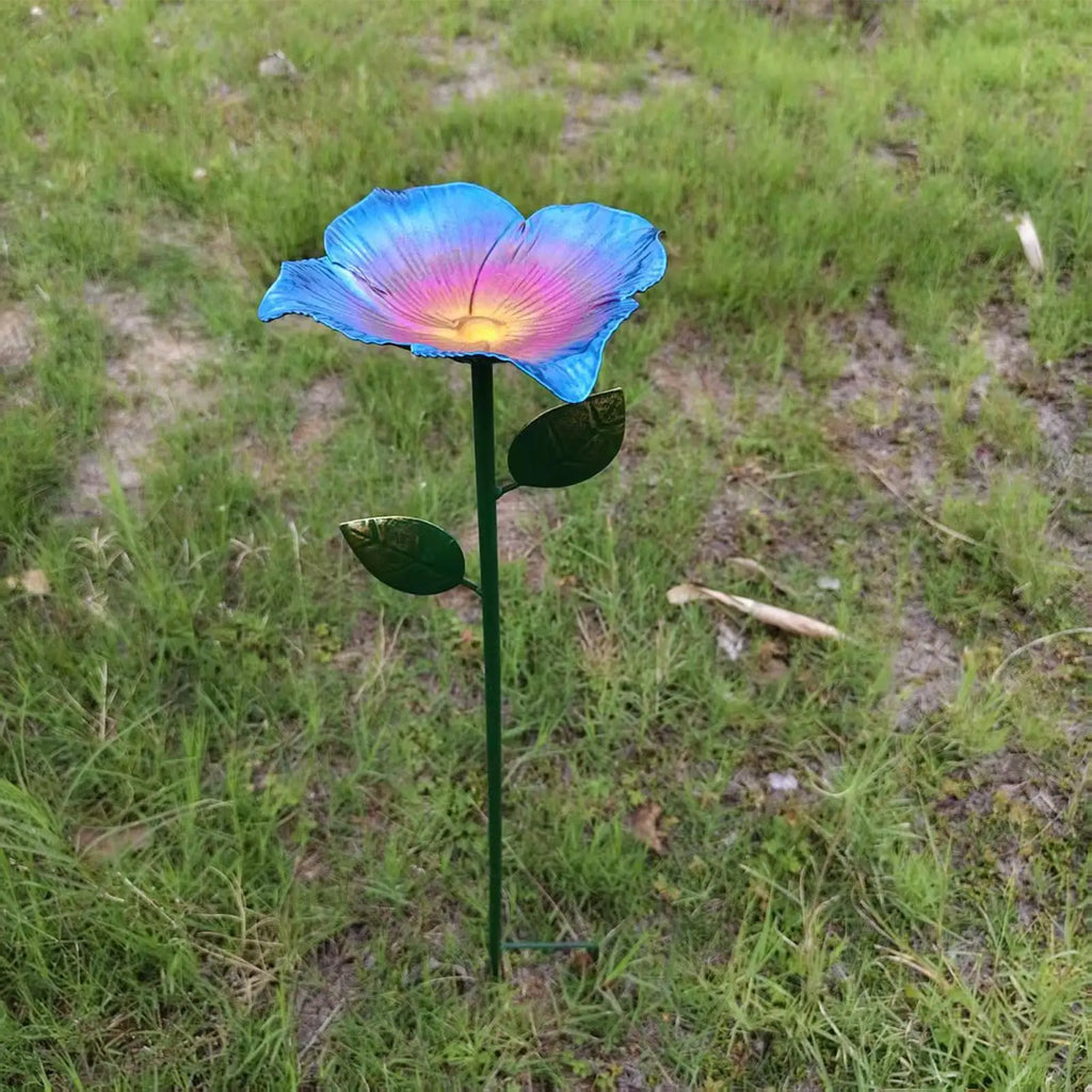 Bee Bath Flower Shaped Garden Butterfly Water Feeder Outside Hummingbird Drinking Station For Outdoor Backyard Porch Yard Lawn Zpaxo