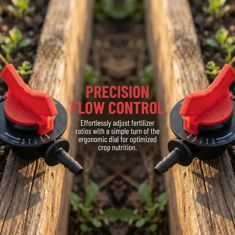 Precision Fertilizer Injector Valve for Drip Irrigation Systems Water Saving Solution for Fruit Tree Cultivation Zpaxo