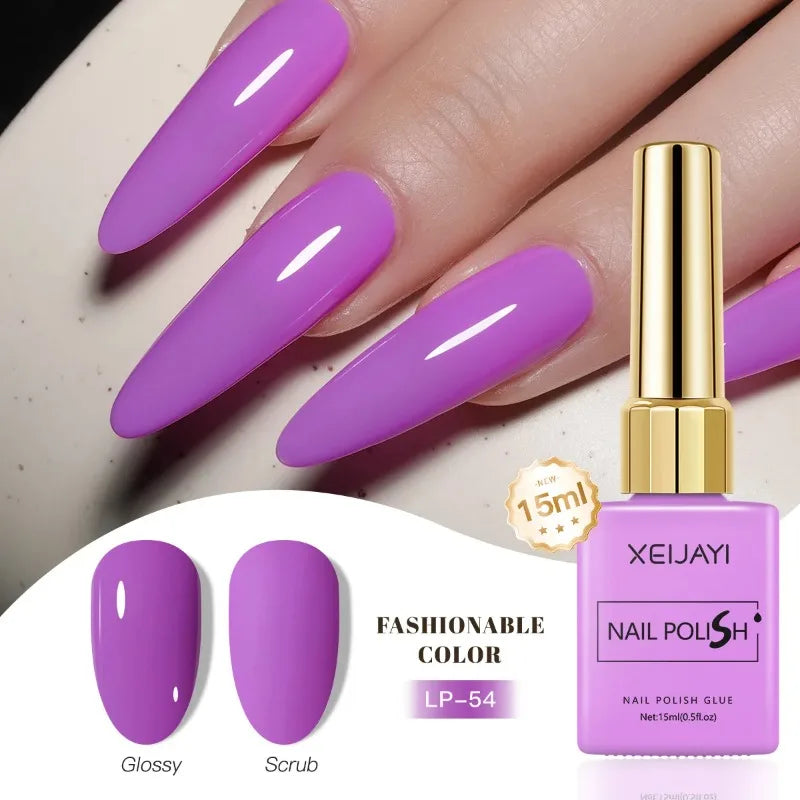 Colored Nail Varnish Gel 60 Colors Gloss Matte Ice-clear Nails Polish