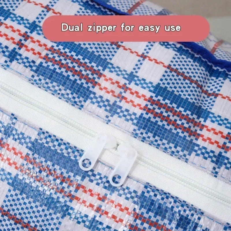 Extra large hand-held folding travel bag thickening large capacity waterproof luggage storage bag, moving packing woven bag Zpaxo