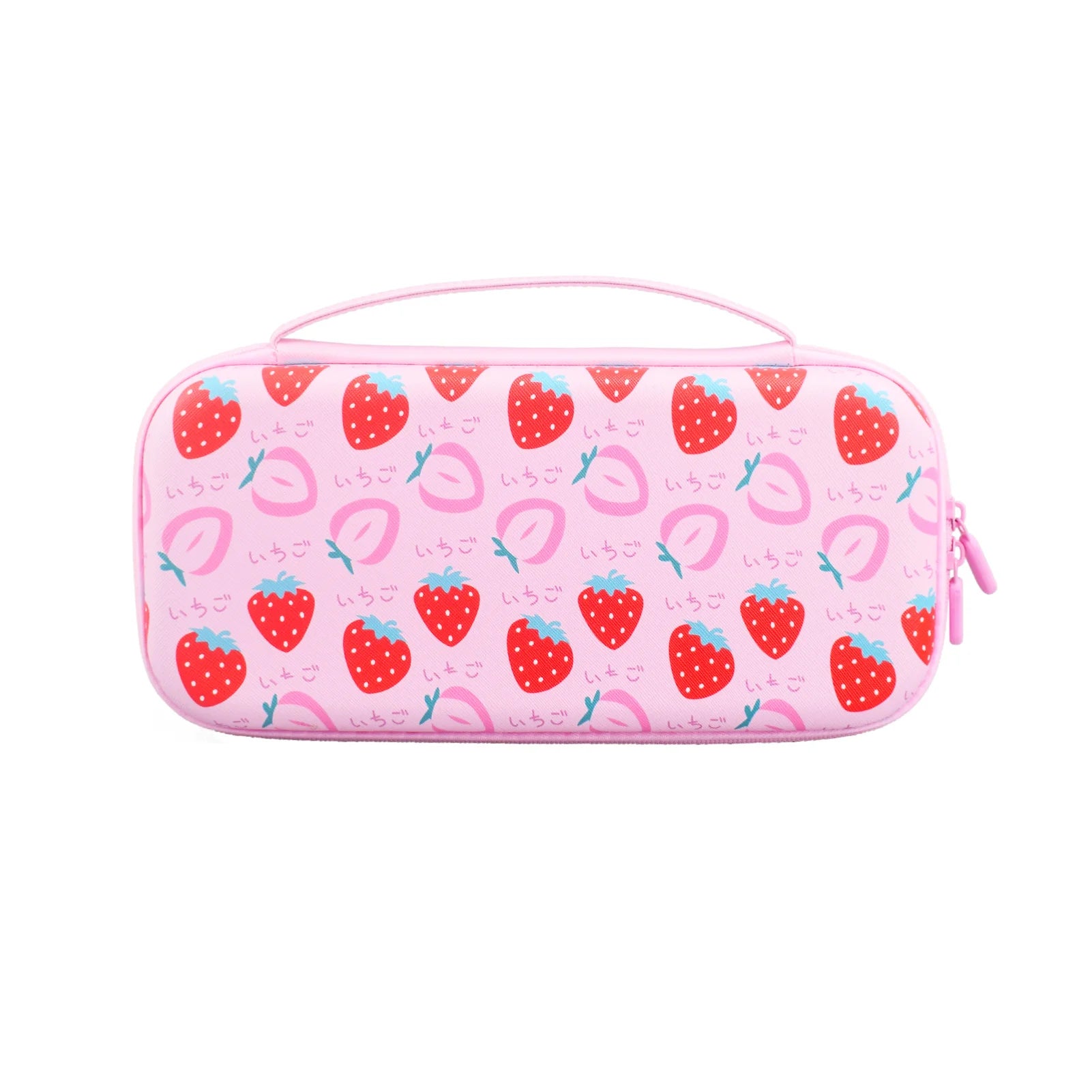 Travel Carrying Case Portable Carry Case Hard Case Pouch for Switch 2 Console & Storage Bag strawberry leaf themed accessories Zpaxo Pink