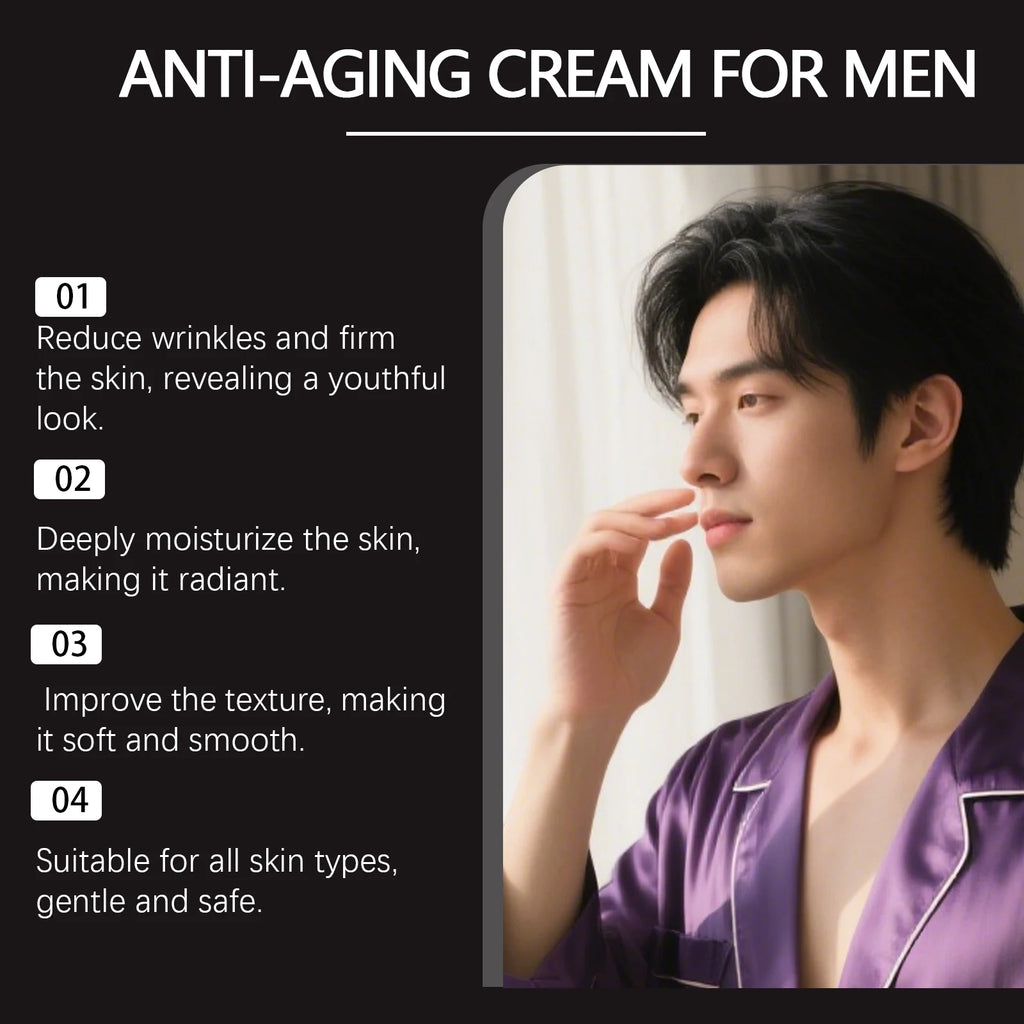 East Moon Men's Moisturizing Cream Moisturizing and Energizing Facial Skin Hydration and Nourishing Reduces wrinkle Facial Cream Zpaxo