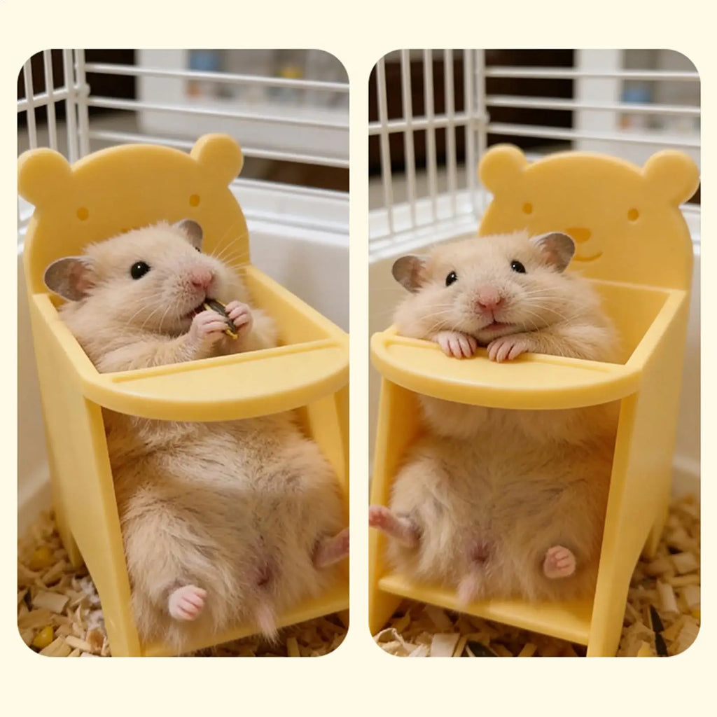 Hamster Chair Cute Decorative Feeding Habitat Dining Booster Seat