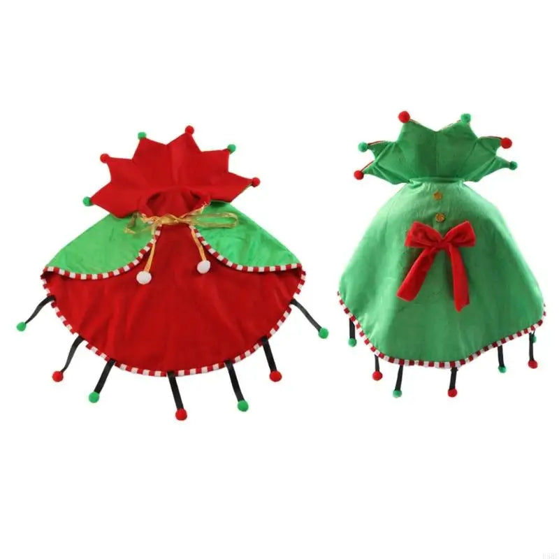 Christmas Pet Wrap Ventilated Fabric Holiday Party Costume Small