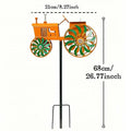 Wind Spinner Metal Tractor Rotating Wheels Outdoor Decor Spinners