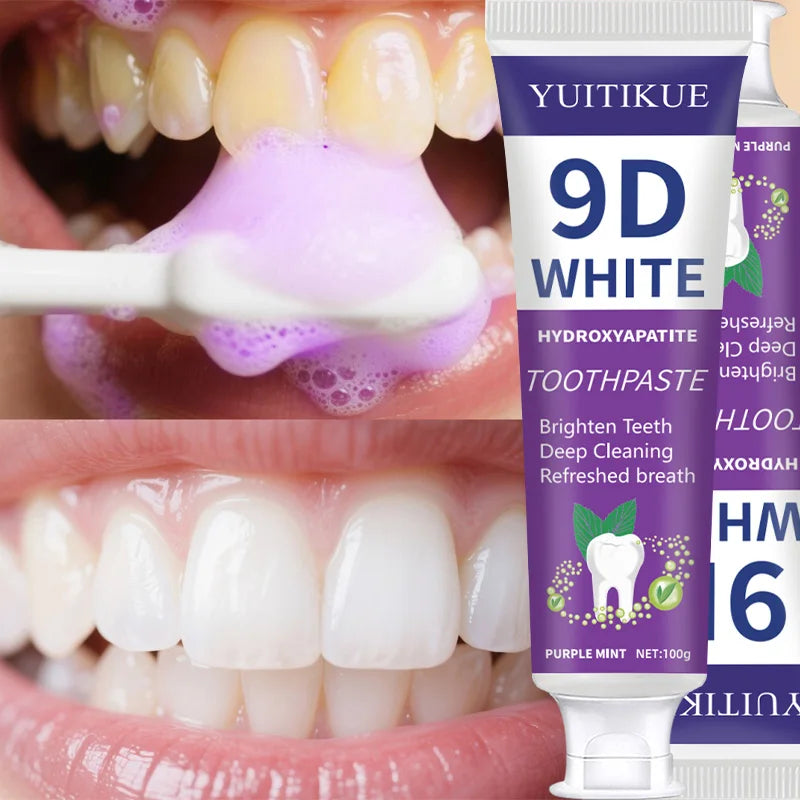 Purple Whitening Toothpaste – Stain Removal & Fresh Breath 100g Whitening Toothpaste Zpaxo