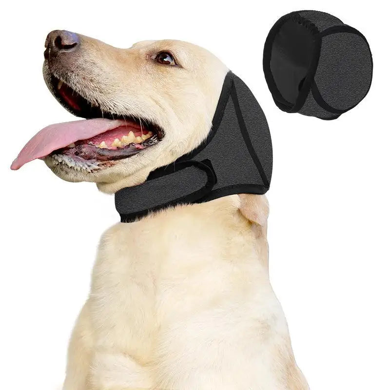 1Pcs Hearing Protection Ear Cover Dog Calming Earmuff Shock Proof Noise Reduction Dog Soothing Waterproof Headcover Zpaxo Gray L
