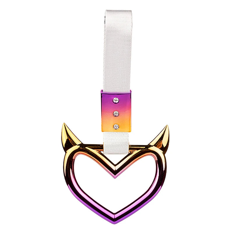 CMColorful Car Tow Strap Ring Heart Train Bus Handle Hand Styling Zpaxo A8