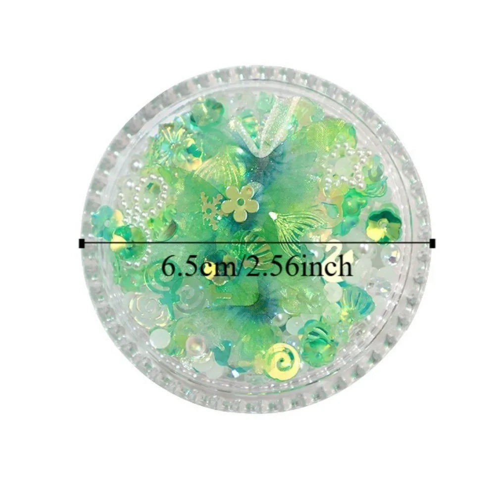 Butterfly Makeup Face Stickers Pearls Diamond Bridal Patch DIY Zpaxo