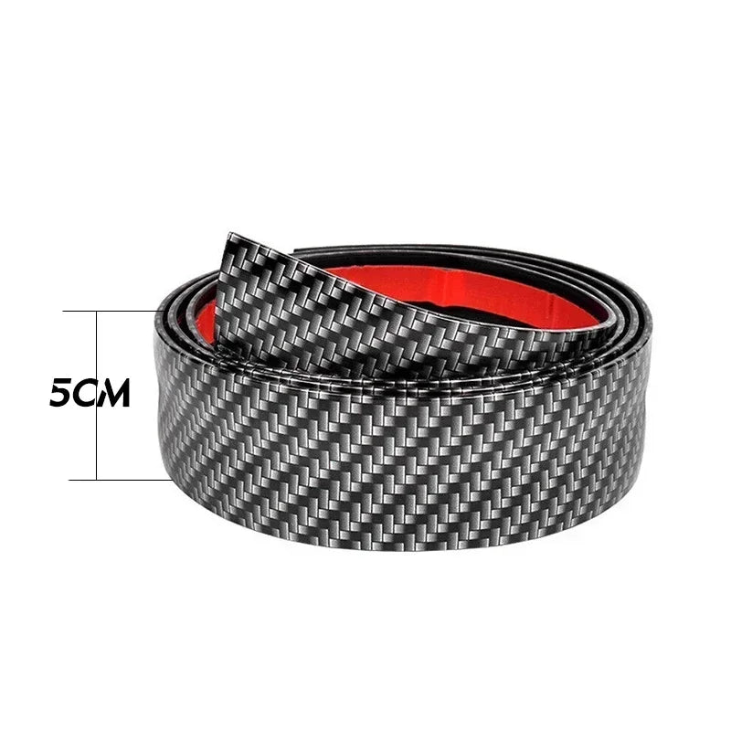 Carbon Fiber Car Door Sill Protector Anti-Scratch Guard Strip