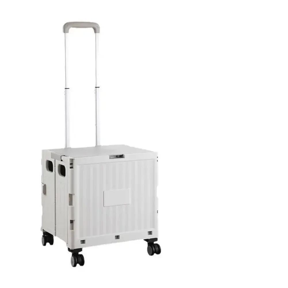 Foldable Outdoor op Cart with Pull Rod Vegetable Bung Small Pusart Multi-Functional Home Use Cam Cart Zpaxo