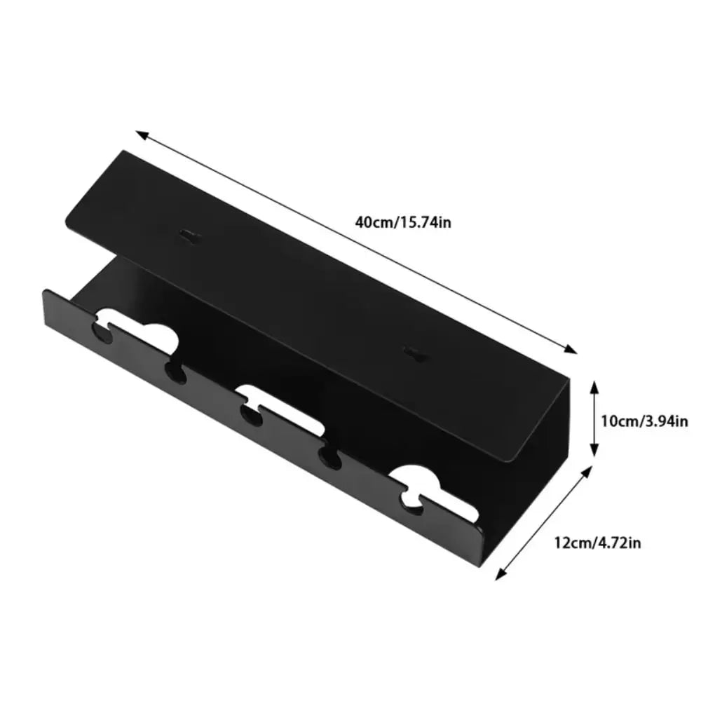 Versatile Under Desk Cable Management Rack Sturdy Spacious Organizer