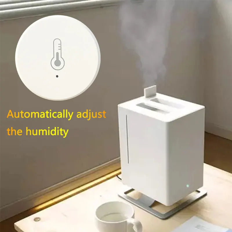 Zigbee Temperature Humidity Sensor For Home Bedroom Office Room Bedroom Living Room Monitoring Climate Gear Smart Sensor Tool Zpaxo