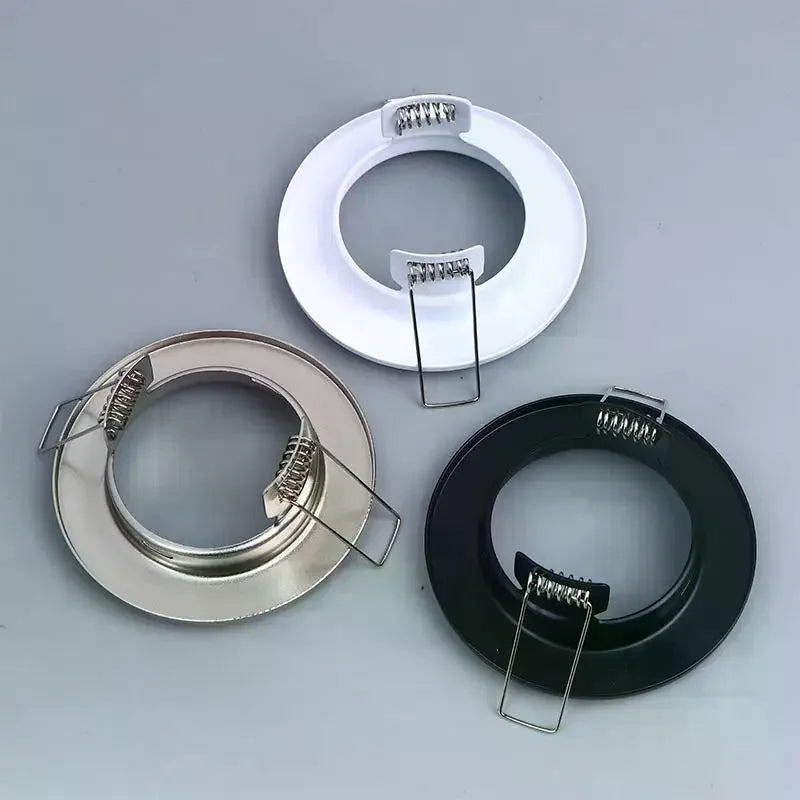 LED Downlights Frame Round Fixture Adjustable Downlight Led Holders Cutout For MR16 GU10 Bulb Holder Recessed LED Spot Light Zpaxo