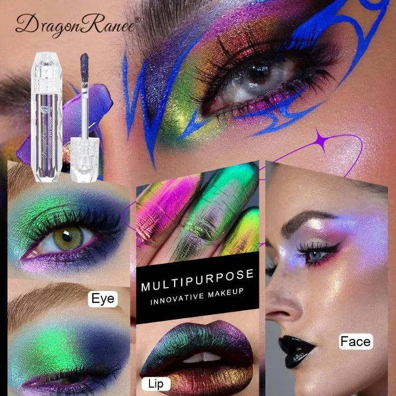 Chameleon Liquid Eyeshadow Pearl Monochrome Metal Lipgloss Shimmer