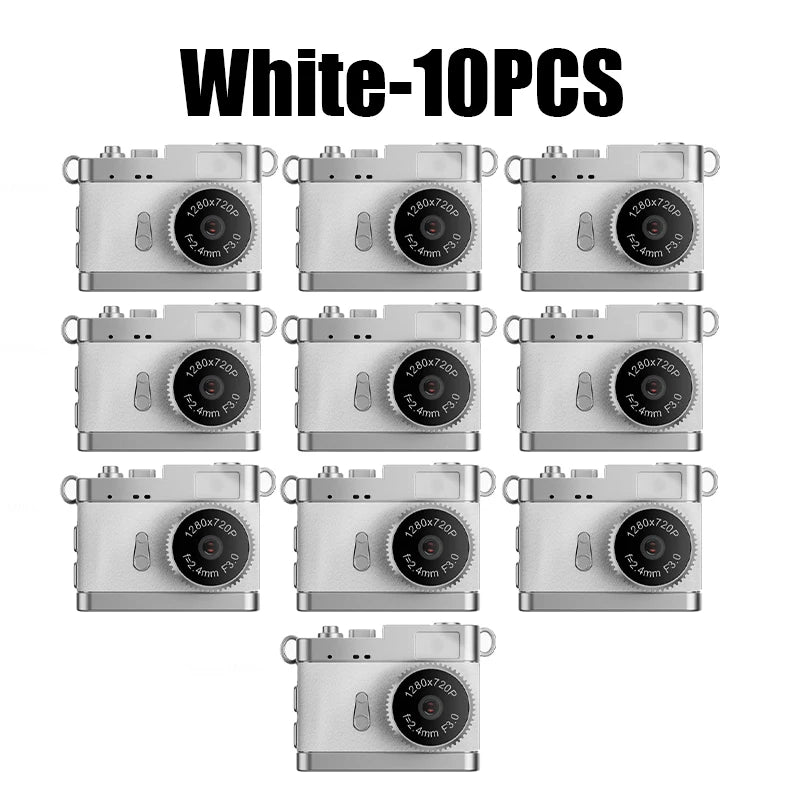 Lightweight Mini Campus Camera Students Stylish Portable Vlog Fashion Zpaxo White 10PCS