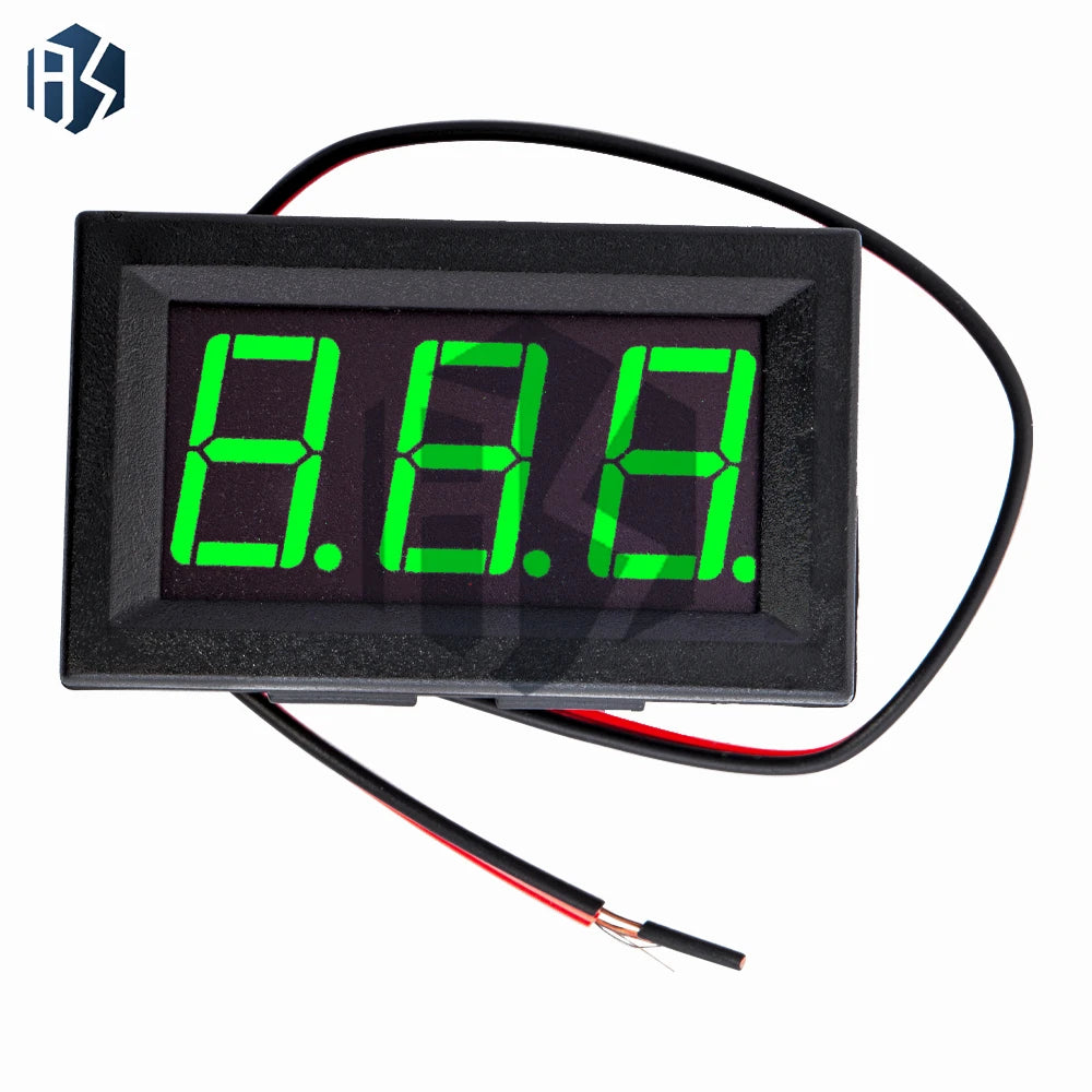 0 56 RGB LED AC Voltmeter 70-500V 2-Wire Voltage Meter 110V 220V DIY Zpaxo