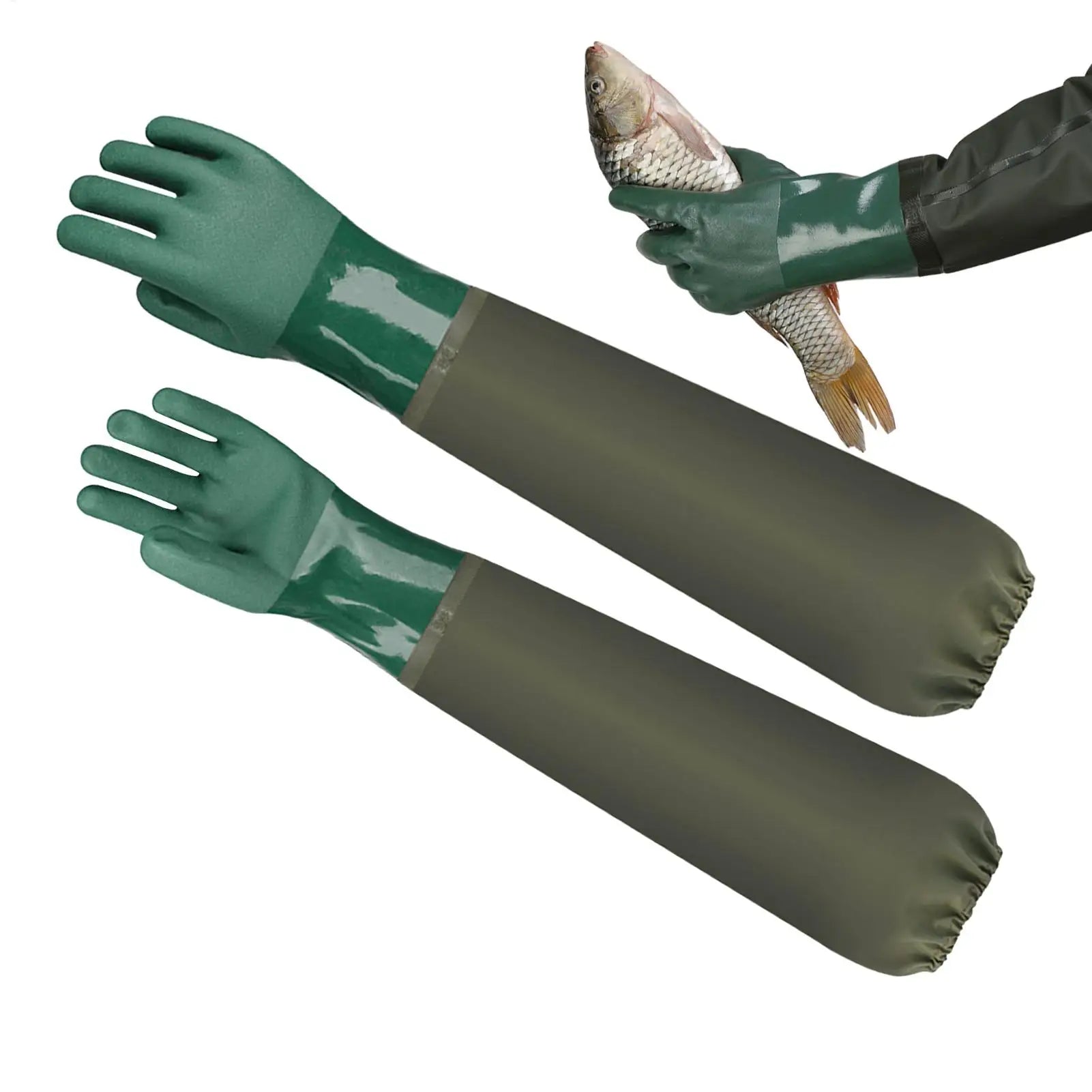 Long Rubber Cleaning Gloves – Waterproof Dishwashing & Garden Rubber Cleaning Gloves Zpaxo