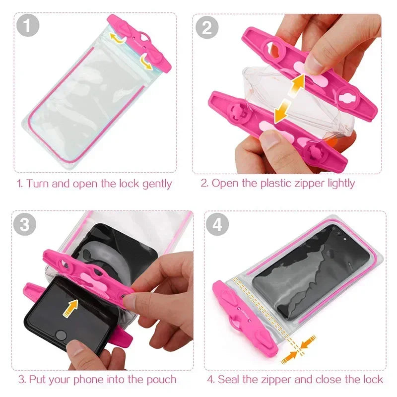 Waterproof Phone Pouch Drift Diving Swimming Bag Underwater Dry Case