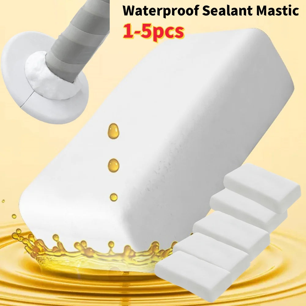 1-5pcs Waterproof Sealant Mastic Quick Mending Mud Duct Seal Repair Clay Fillers for Wall Hole Air Conditioning Hole Putty Mud Zpaxo