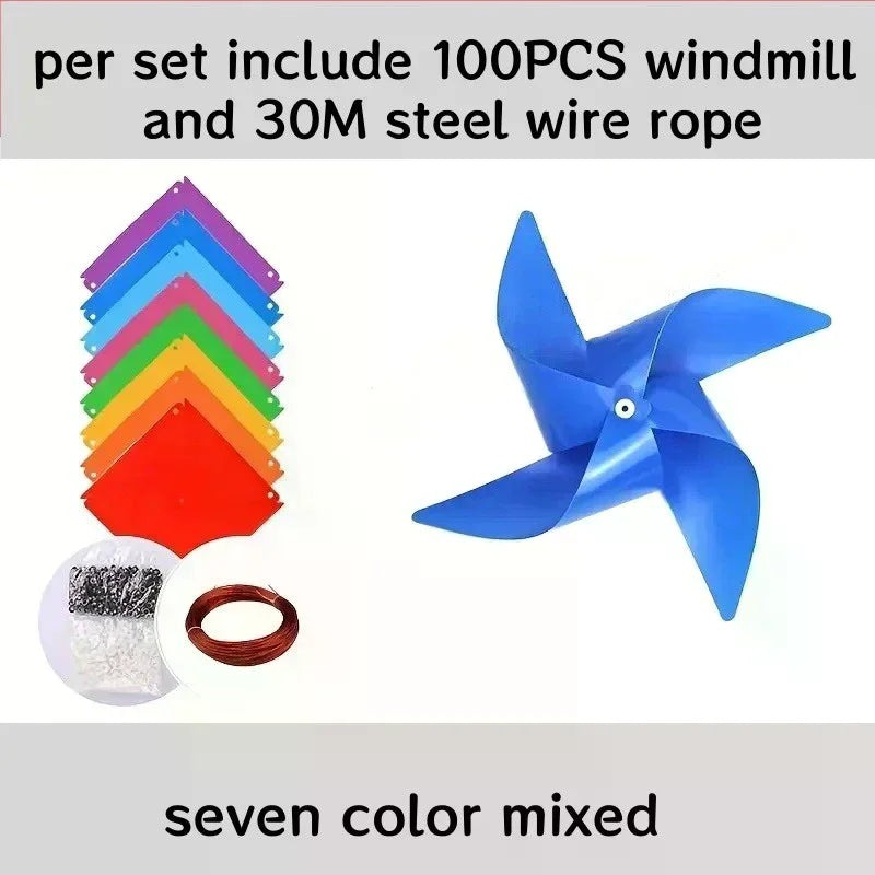 Plastic Pinwheels Fiesta Flag Party Supply Hanging Windmill 30 Metres Zpaxo