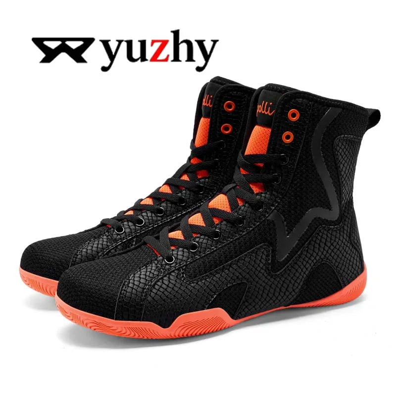Lexsan Training Wrestling Shoes Men Female Fitness Boxing Mesh Zpaxo