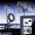 Vacuum Magnetic Universal Holder Magsafe Suction Cup Phone Holder 360 ° Adjustable Magnetic Phone Holder Foldable Pocket Size Zpaxo White