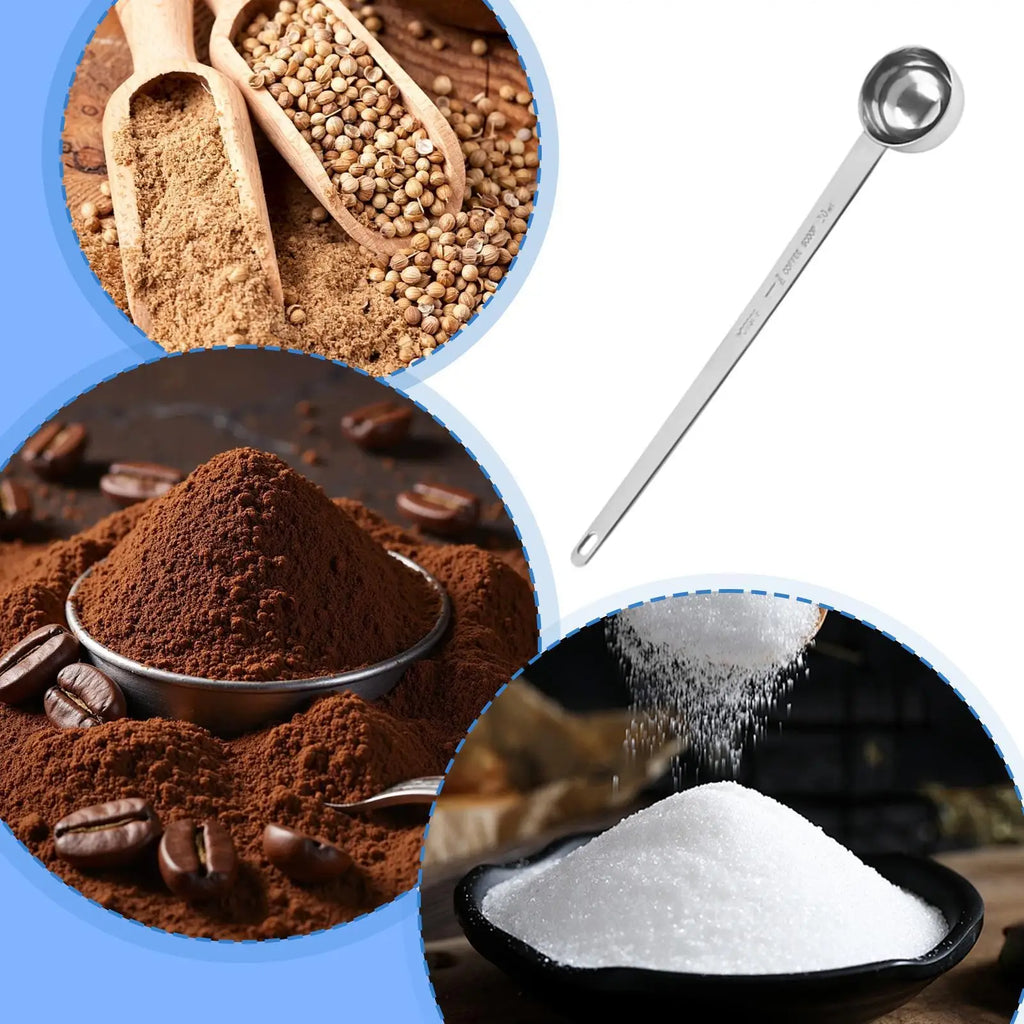 Coffee Measuring Scoop Stainless Steel Long Handle Tablespoon Kitchen