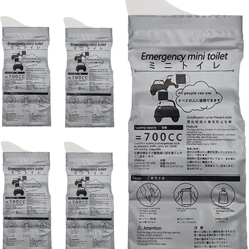 Portable Emergency Urine Bags 700ml | Disposable Travel Toilet