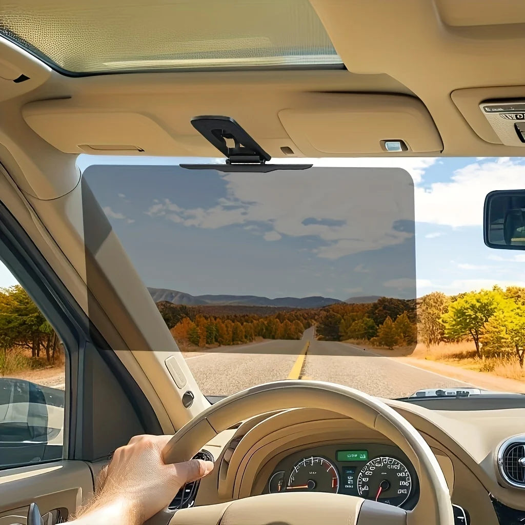 Large Polarized Car Sun Visor Extender UV400 Protection Secure Buckle