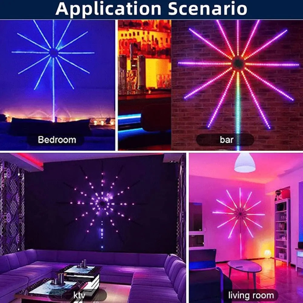 Bluetooth LED RGB Meteor Lights Remote Control Year Wedding Christmas Zpaxo