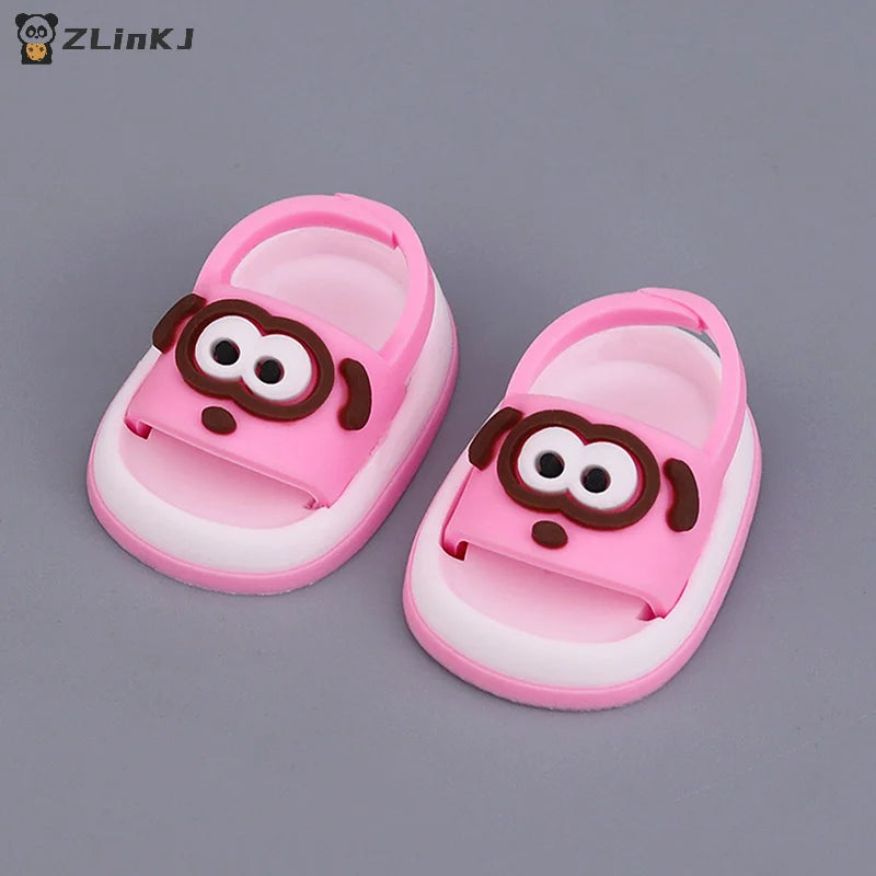 ▶15/17cm Doll Shoes Plastic Mini Shoes For Dolls Mini Finger Shoes Clothing Accessory For 6.9 Inch Dolls Blind Box Doll Zpaxo