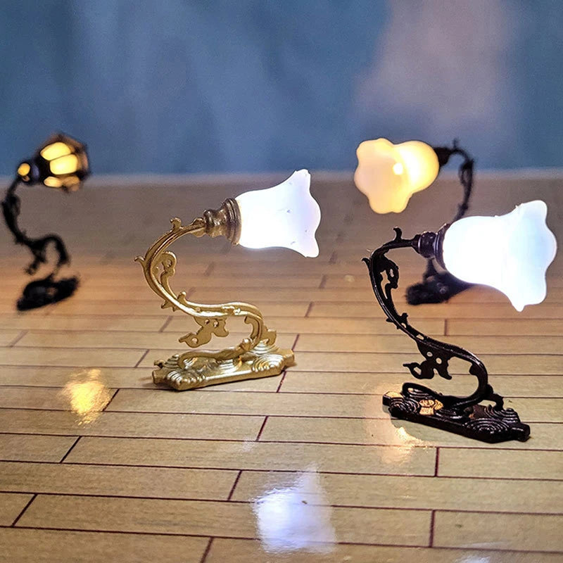 1 12 Dollhouse Decor Wall Lamp Model Garden Yard Chandelier Sand Zpaxo