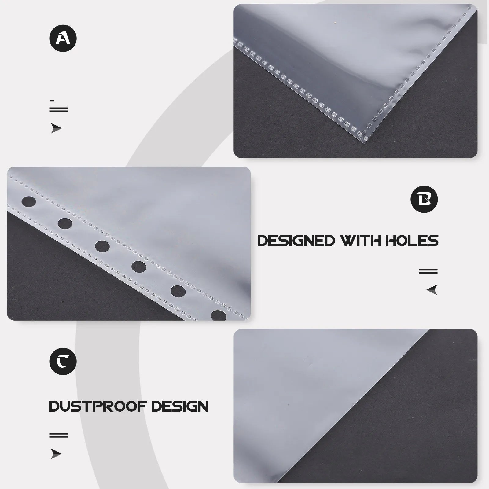 Scrapbook Sheets Pre-punched Holes Binder Albums Photo Album Refill