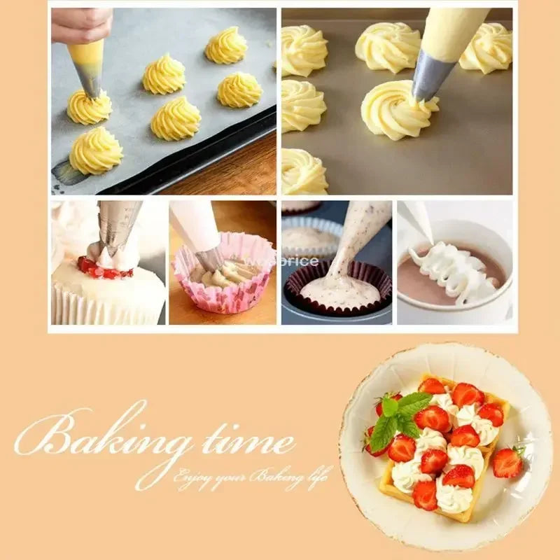 Kitchen Baking Pastry and Pastry Accessories Disposable for Products for Cakes Whipped Cream Piping Bag Baking Supplies Design Zpaxo